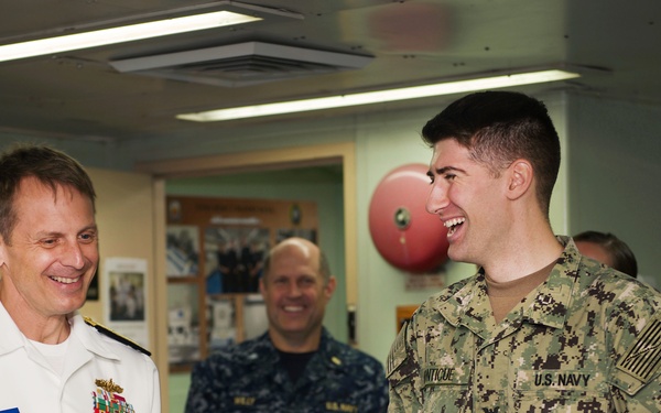 Top Leadership visits USNS Mercy and PP18 crew