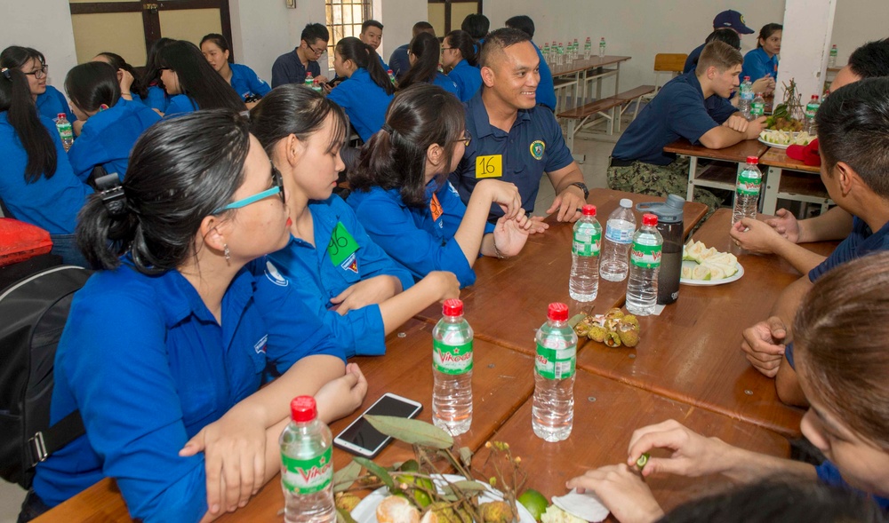 PP18 crew participate in cultural and language exchange in Vietnam.