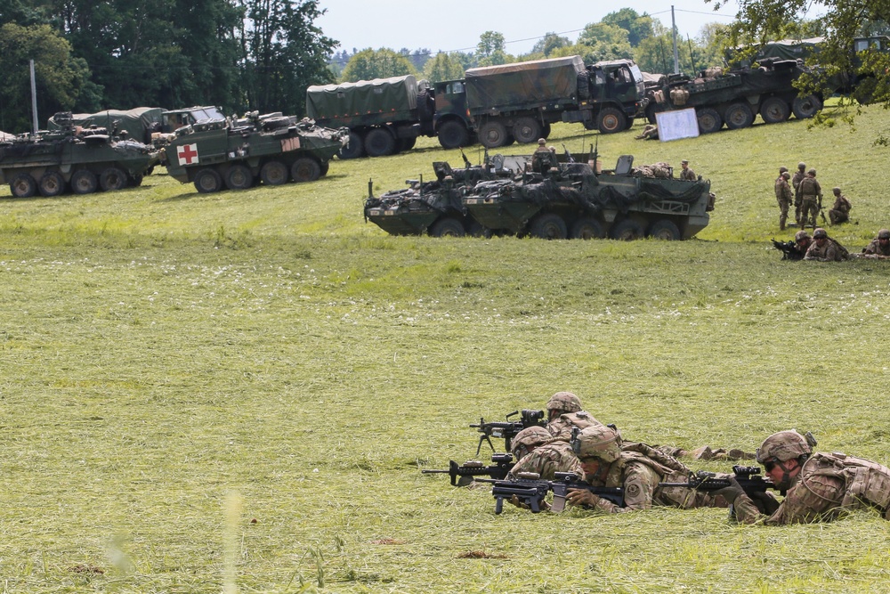 NATO Battle Group Poland builds interoperability During Exercise Bull Run V