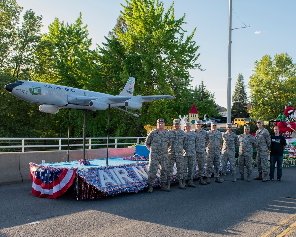 141st ARW honors fellow military members and community at 80th Annual Lilac Festival Armed Forces Torchlight Parade
