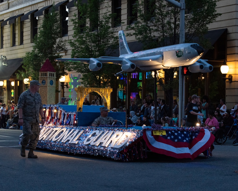 141st ARW honors fellow military members and community at 80th Annual Lilac Festival Armed Forces Torchlight Parade