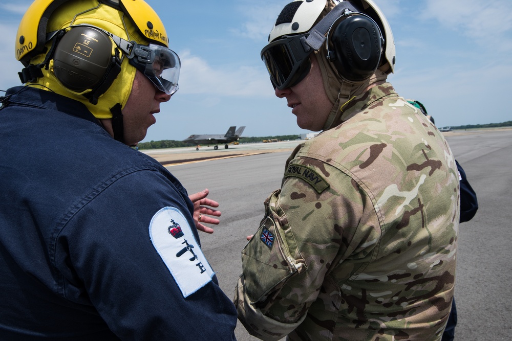 UK’s HMS Queen Elizabeth Ship’s crew finally meet the F-35B