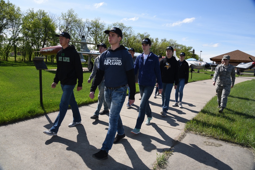 North Dakota Air National Guard recruiters prepare student flight members for basic training