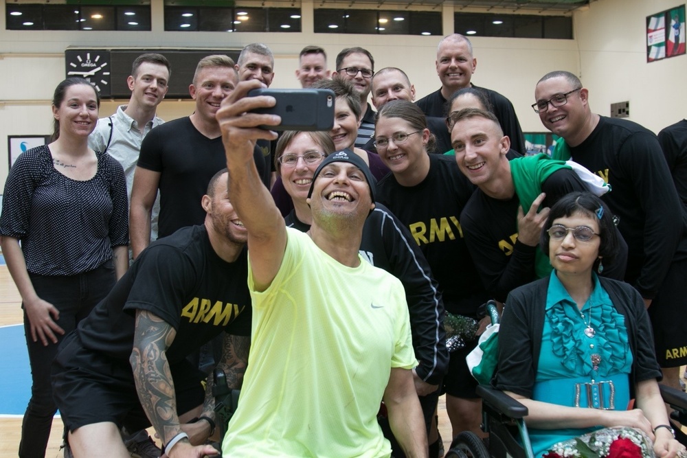 Task Force Spartan Soldiers compete alongside Kuwaiti neighbors at Kuwait Disabled Sports Club
