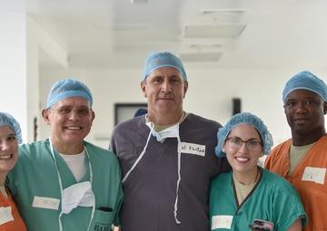 Command Team Visits Hospital