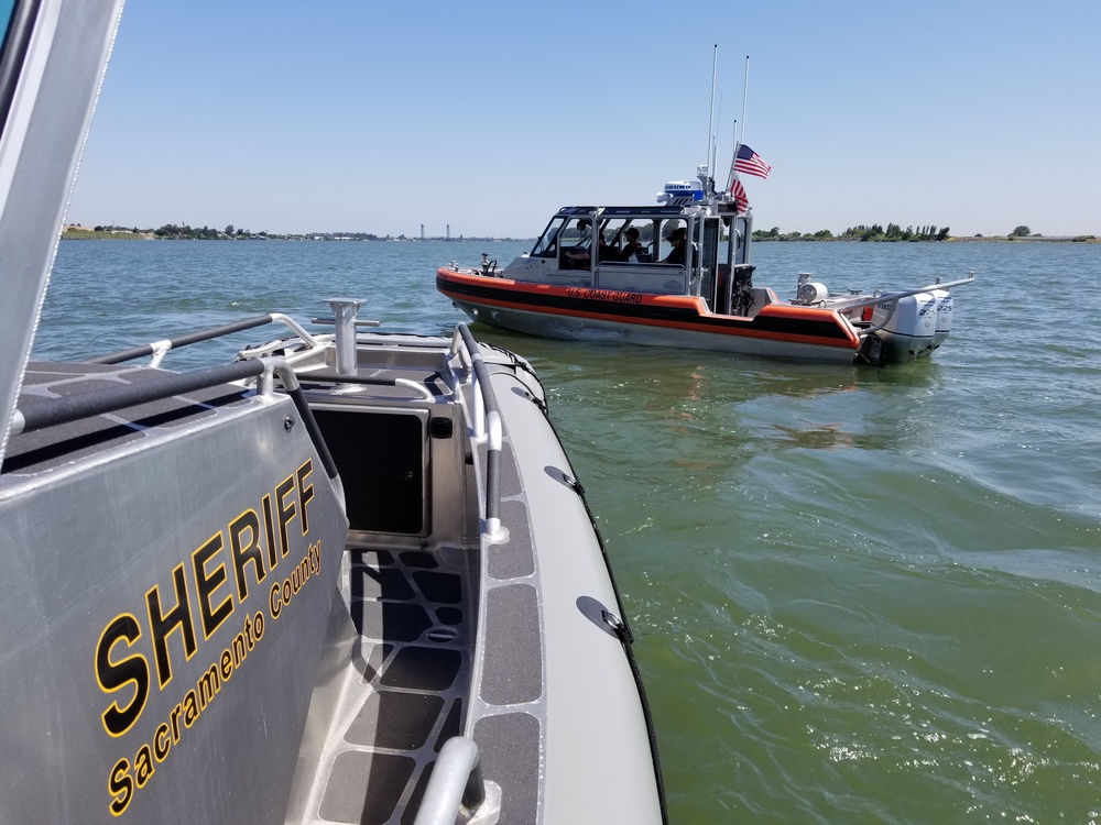 U.S. Coast Guard and Sacramento County Sheriff's Department