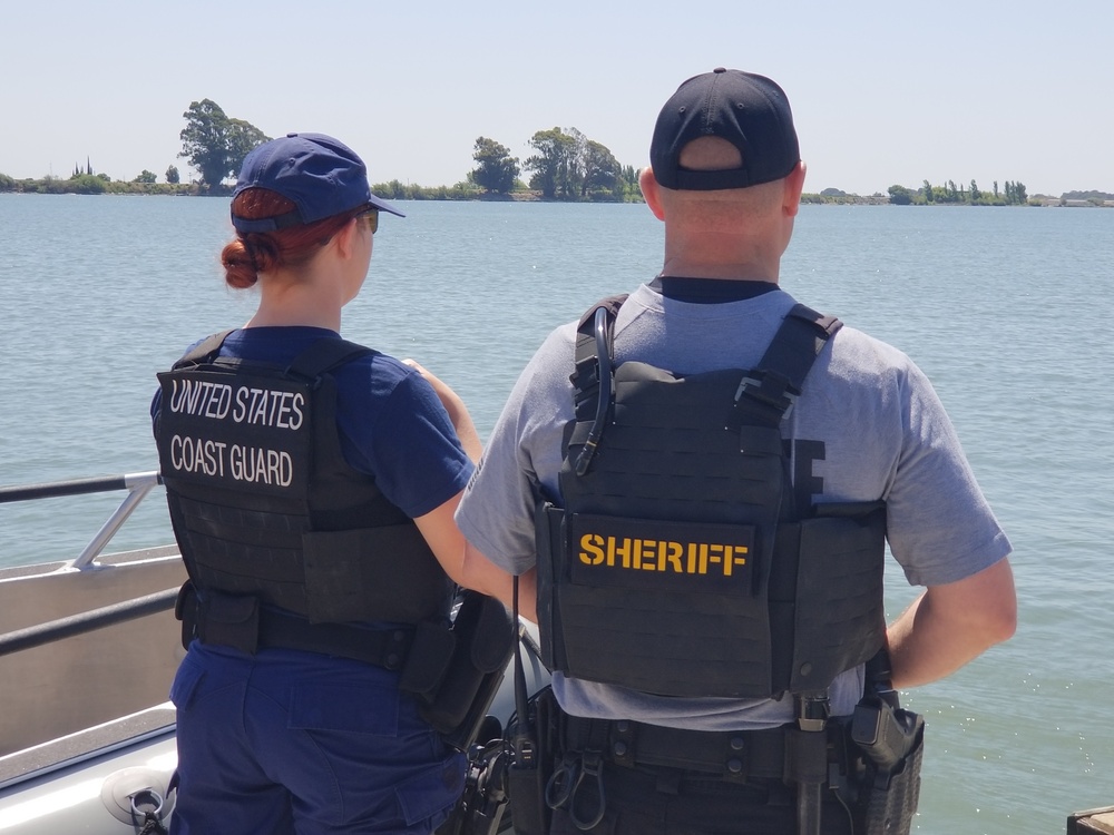 U.S. Coast Guard and Sacramento County Sheriff's Department