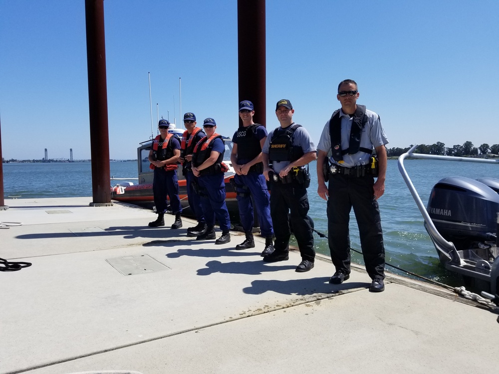 U.S. Coast Guard and Sacramento County Sheriff's Department
