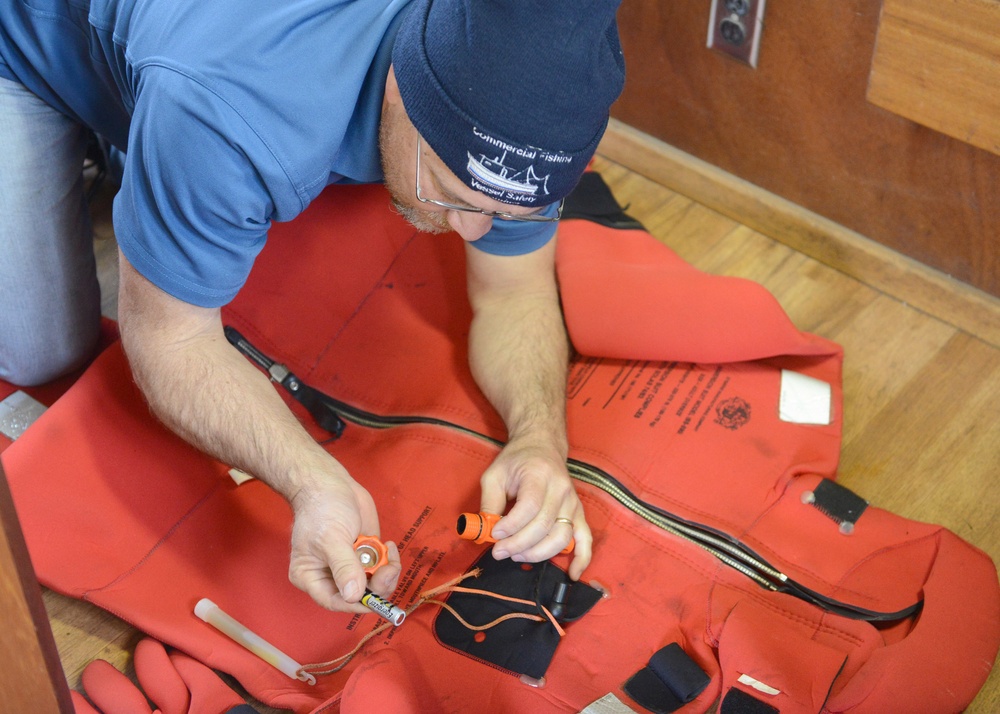 Coast Guard commercial fishing vessel safety exam in Kodiak, Alaska