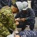 Sailors Practice First Aid