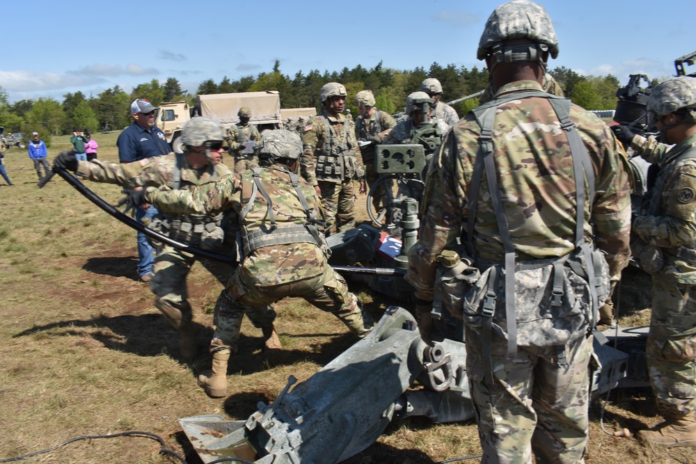 258th Field Artillery fires new howitze