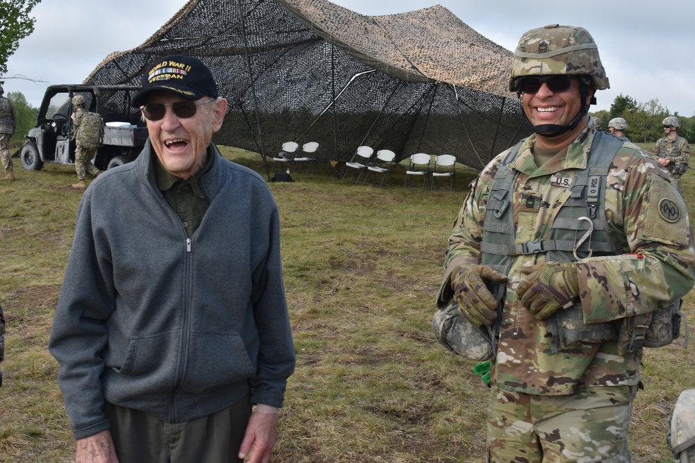 WWII Vet visits 258th FA
