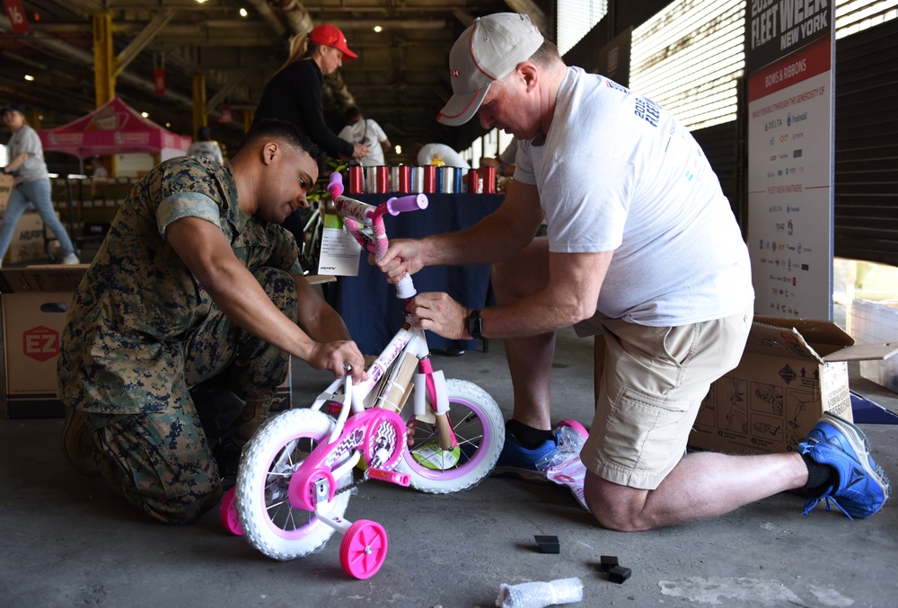 USO Bike Build: Fleet Week New York 2018