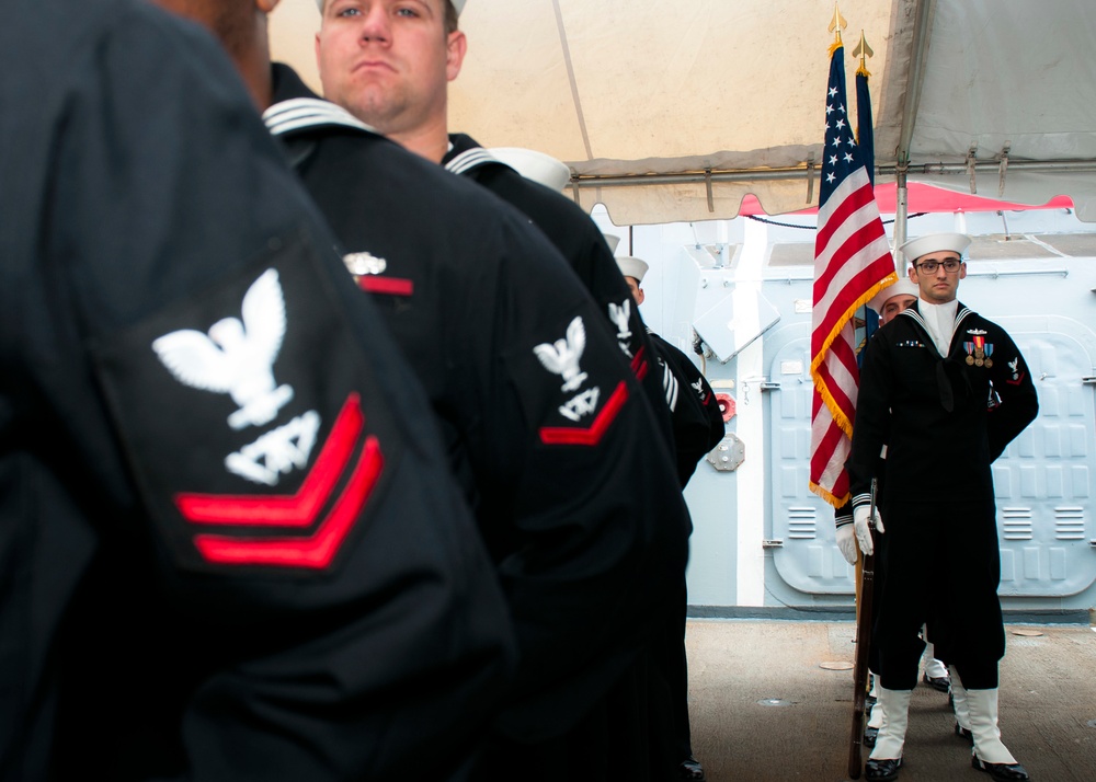 USS Sampson Change of Command