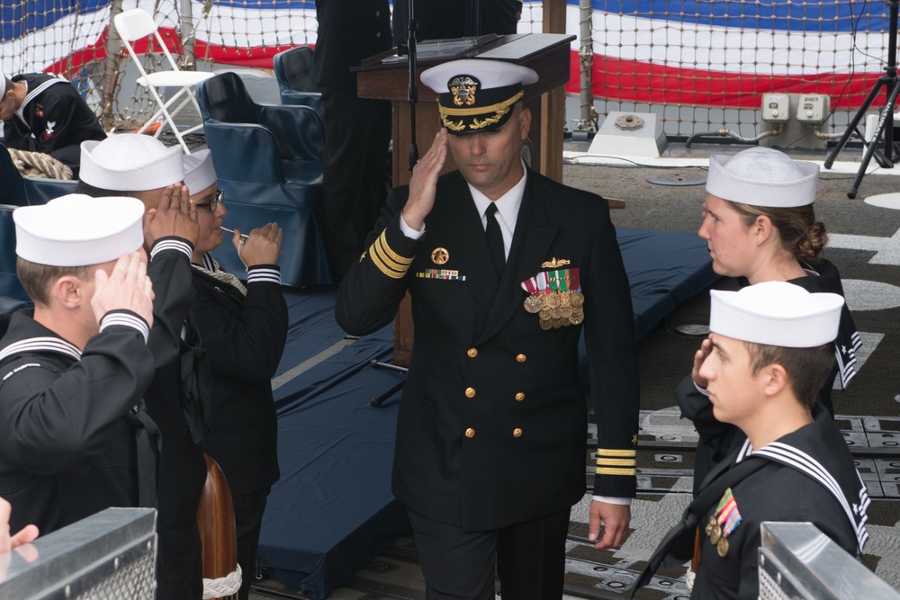 USS Sampson Change of Command