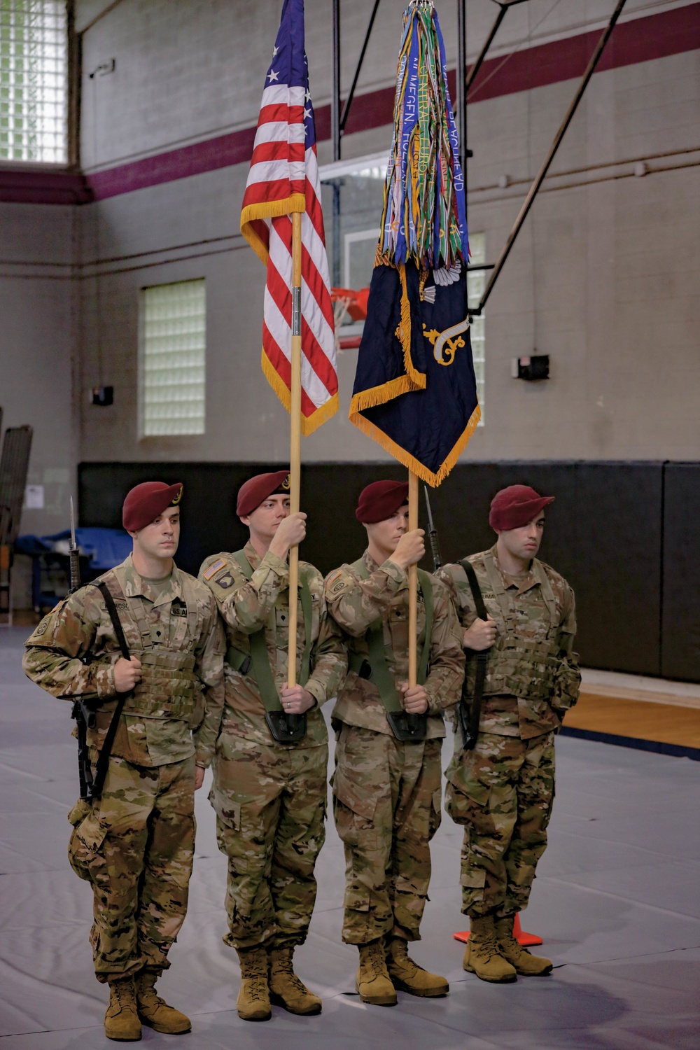 82nd Airborne Division Color Guard Competition