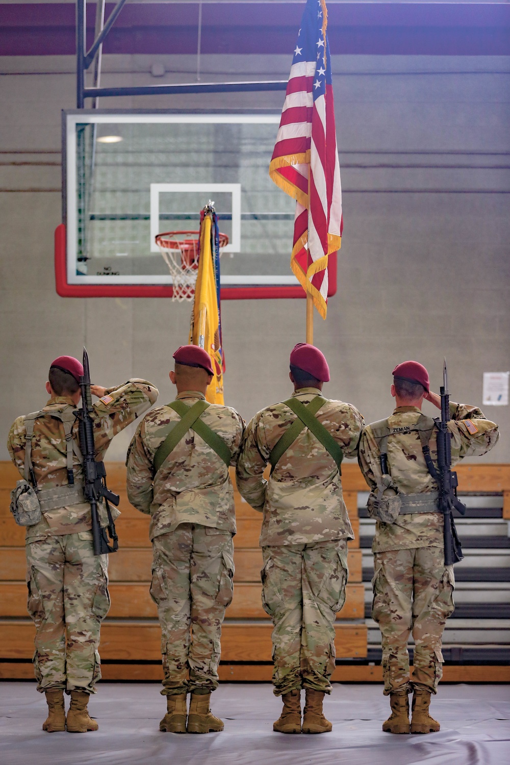 82nd Airborne Division Color Guard Competition