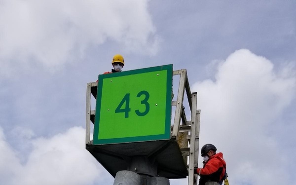 Members of Aids to Navigation Team Coos Bay engage in a myriad of tasks in May 2018