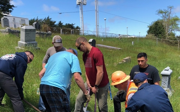Members of Aids to Navigation Team Coos Bay engage in a myriad of tasks in May 2018