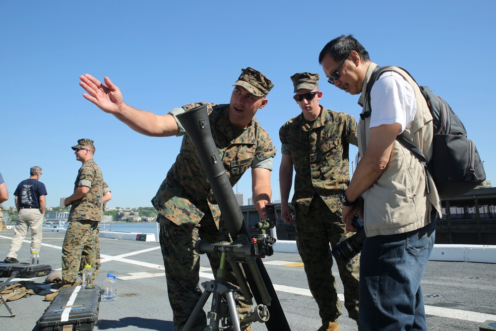 Welcome aboard: Service members host ship tour during Fleet Week New York