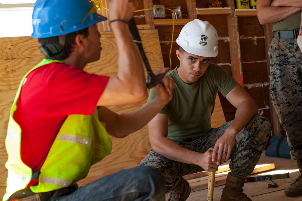 Habitat for humanity: service members refurbish houses in Queens