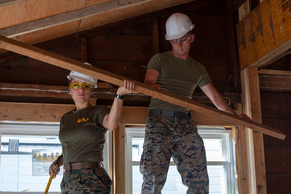 Habitat for humanity: service members refurbish houses in Queens