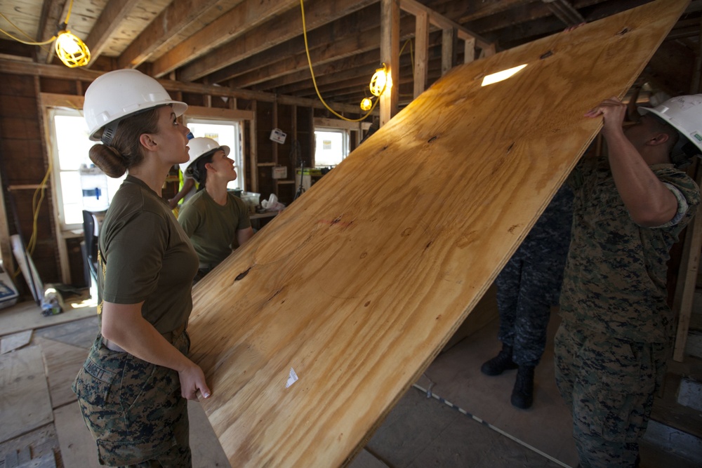 Habitat for humanity: service members refurbish houses in Queens