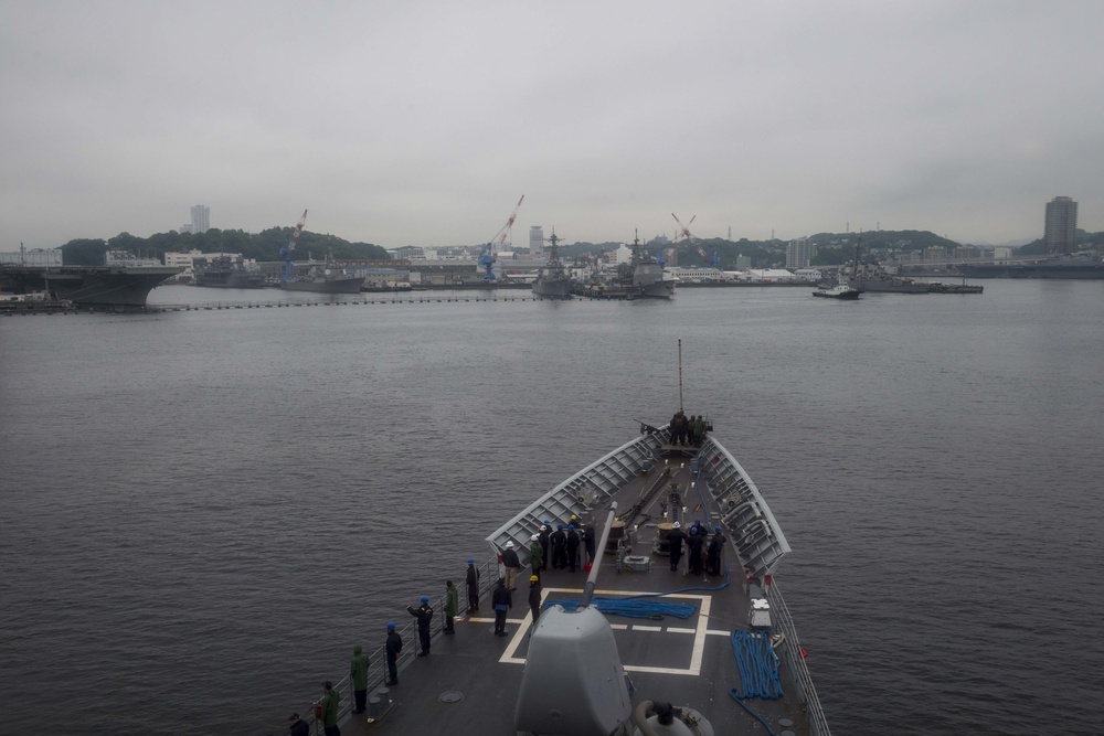 USS Chancellorsville returns to Yokosuka, Japan