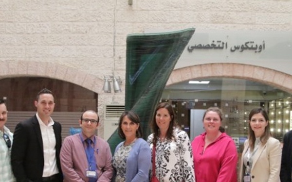 CENTCOM commander’s wife visits hospitals in Jordan