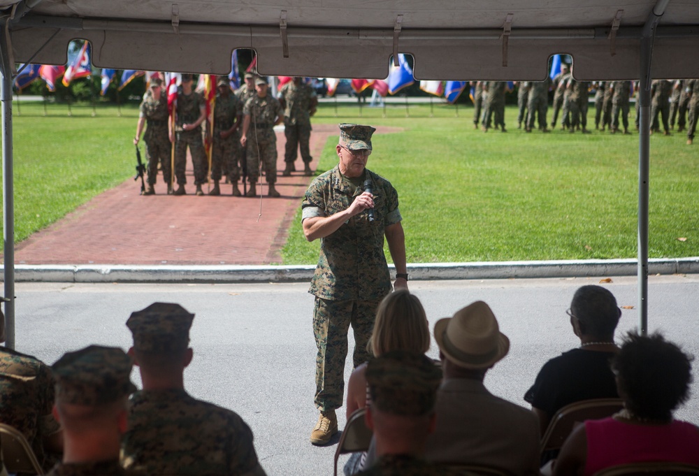 2nd MEB Commanding General Promotion, Relinquishment