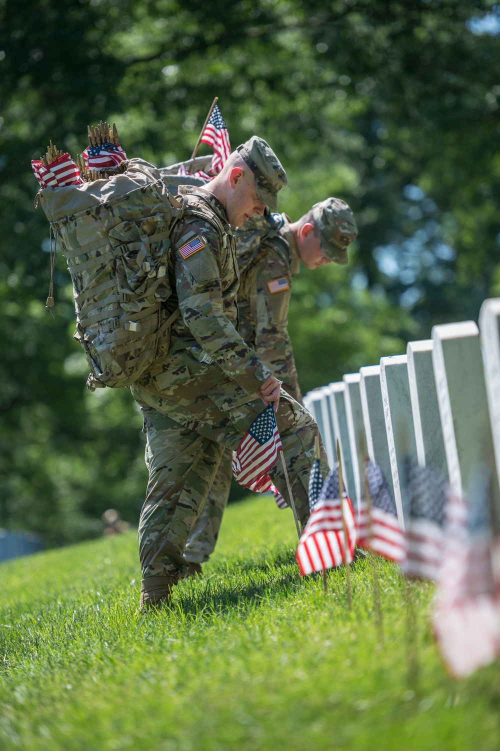 Old Guard Soldiers Participate in Flags In 2018