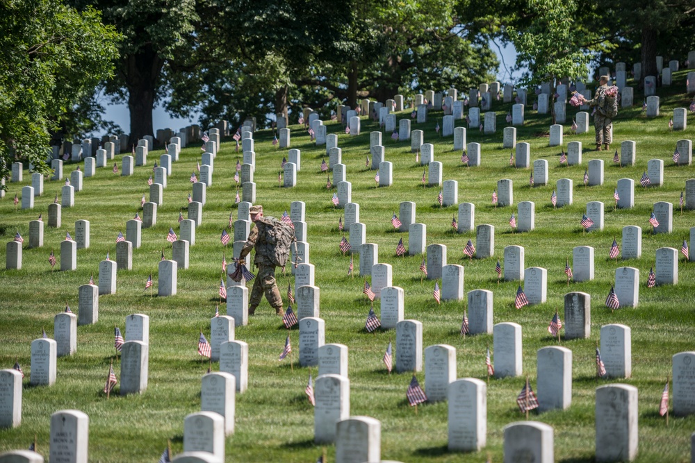 Old Guard Soldiers Participate in Flags In 2018