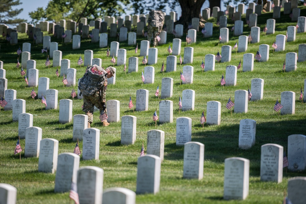 Old Guard Soldiers Participate in Flags In 2018