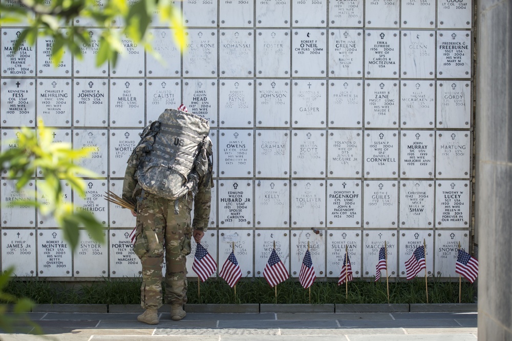 Old Guard Soldiers Participate in Flags In 2018