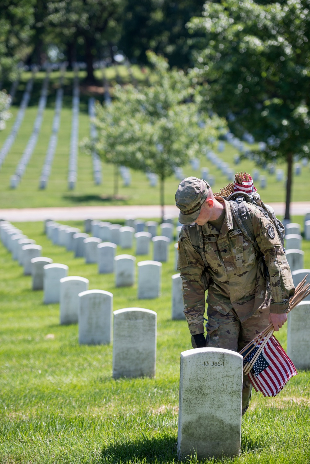 Old Guard Soldiers Participate in Flags In 2018