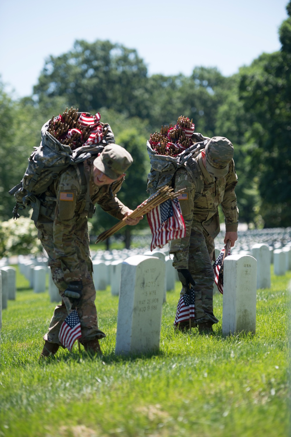 Old Guard Soldiers Participate in Flags In 2018