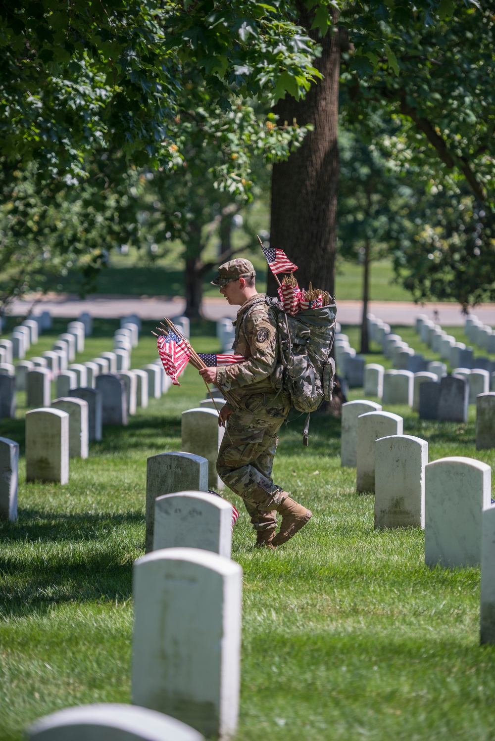 Old Guard Soldiers Participate in Flags In 2018