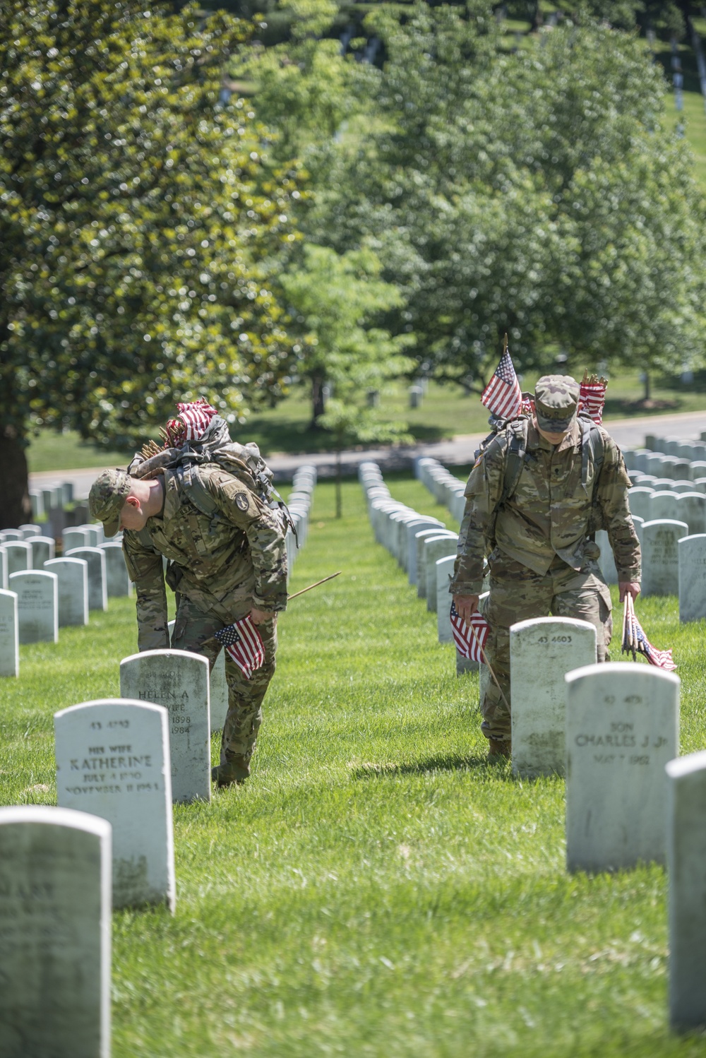 Old Guard Soldiers Participate in Flags In 2018