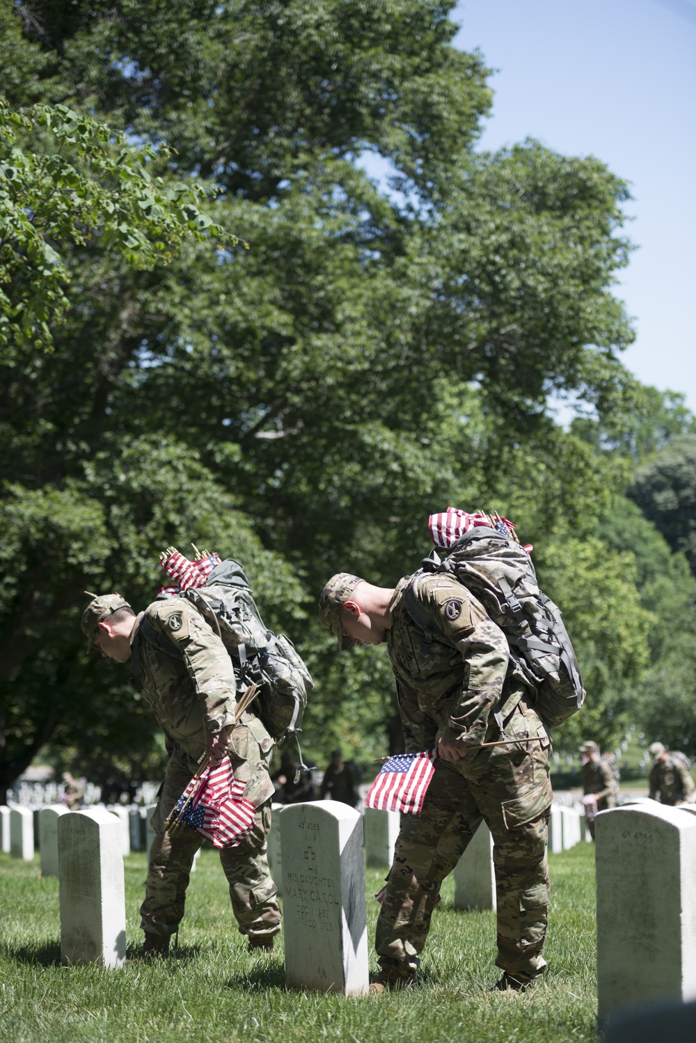 Old Guard Soldiers Participate in Flags In 2018