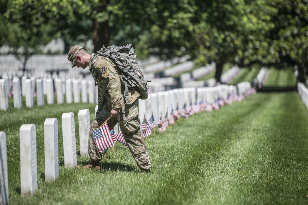 Old Guard Soldiers Participate in Flags In 2018