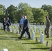 Vice President Mike Pence Visits Section 60 During Flags In at Arlington National Cemetery