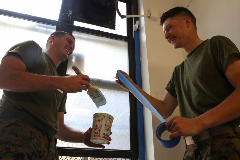 All hands: Fleet Week New York service members help renovate Brooklyn building