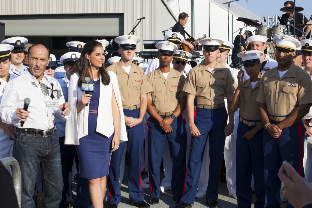 Marines, Sailors, Coast Guardsmen and Soldiers attend a Fox &amp; Friends hosted concert