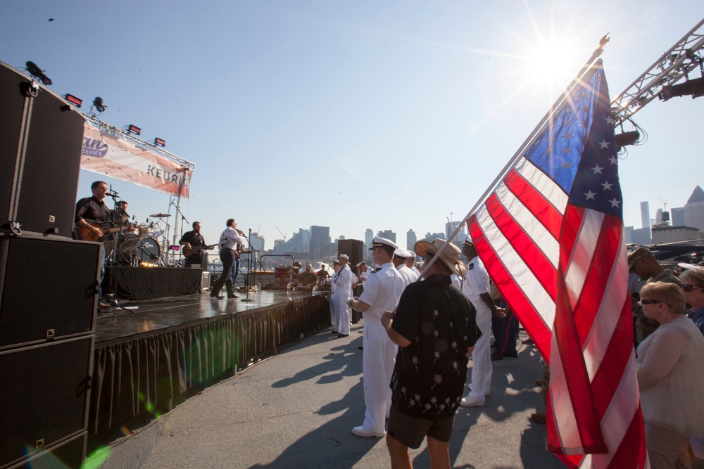 Marines, Sailors, Coast Guardsmen and Soldiers attend a Fox &amp; Friends hosted concert
