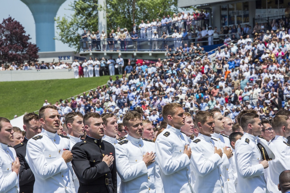 U.S. Naval Academy Graduation and Commissioning Ceremony 2018