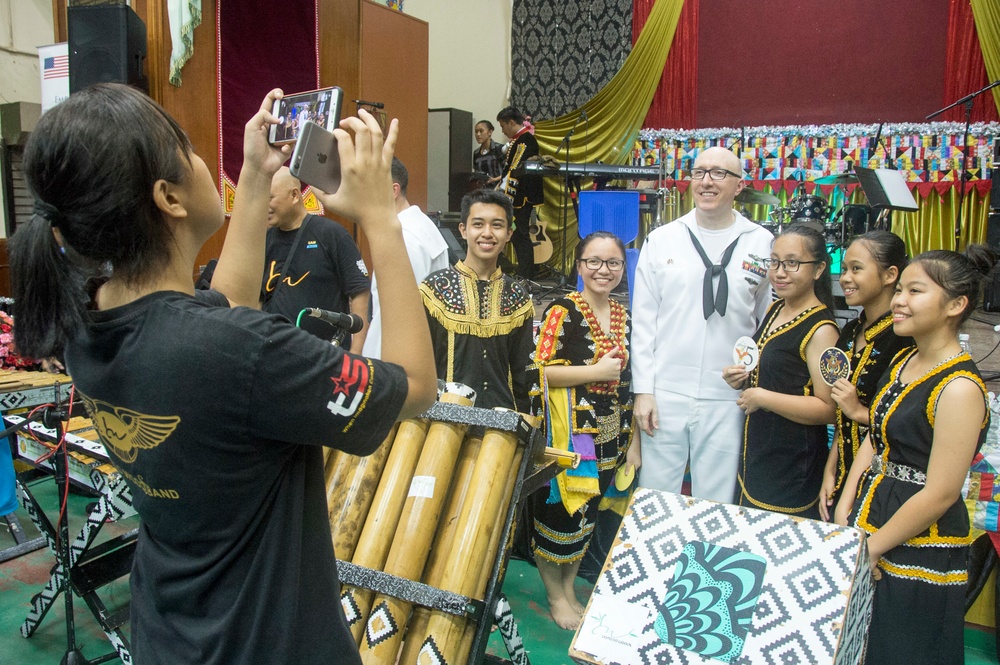U.S. Seventh Fleet band performs in Kota Kinabalu, Malaysia