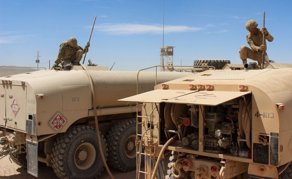106th Pumps Fuel from Broken Fuel Truck