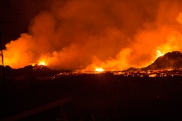 U.S. Marines join the humanitarian effort on the big island of Hawaii