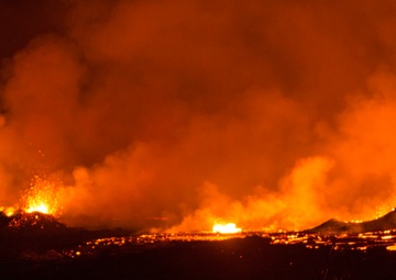 U.S. Marines join the humanitarian effort on the big island of Hawaii