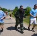 119th Wing EOD technician runs 5k in bomb protection suit
